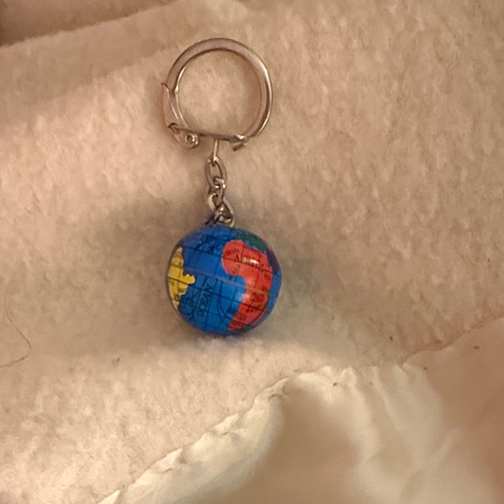 Colorful Globe Keychain
